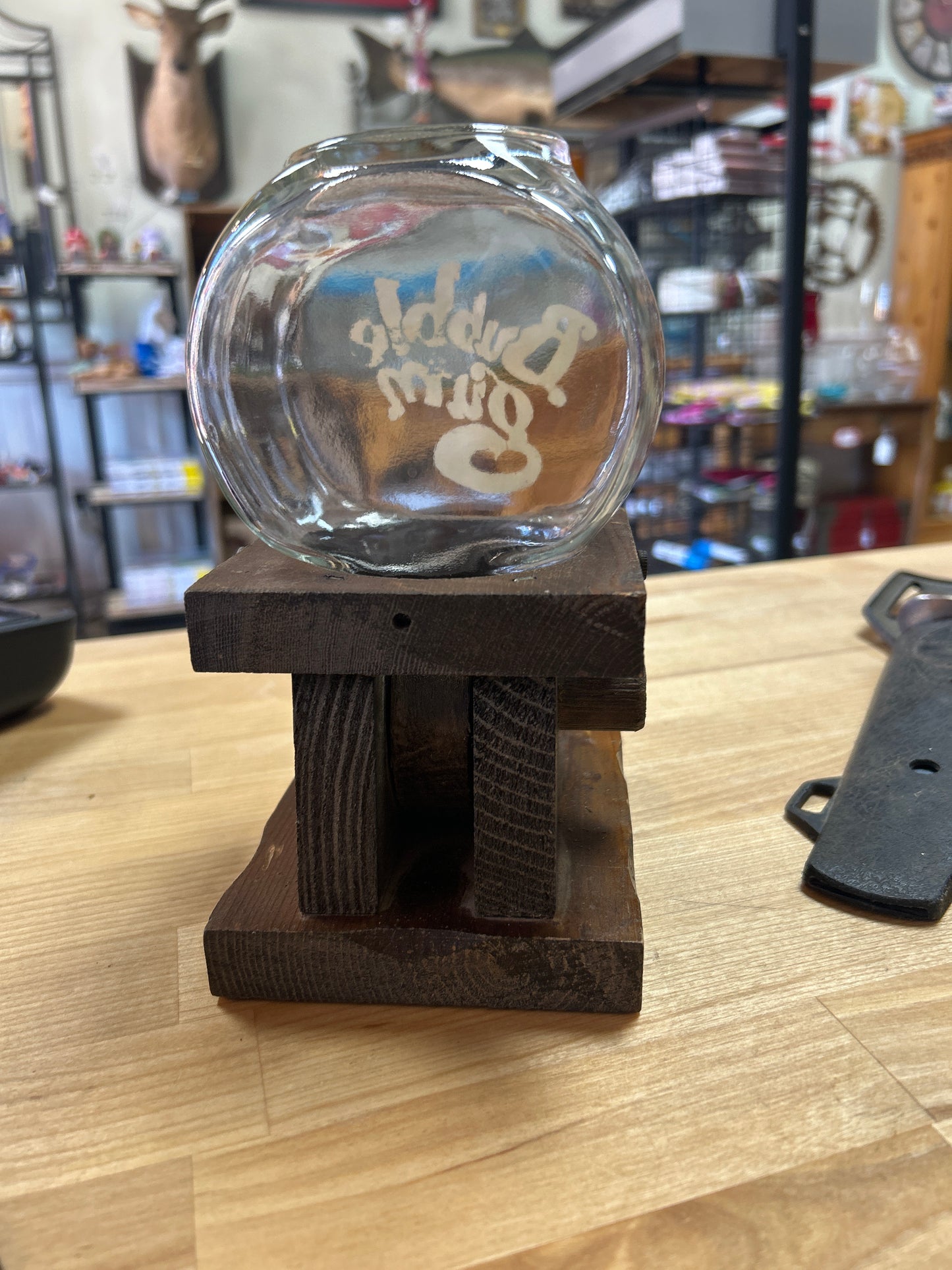 Vintage wooden Bubble Gum dispenser