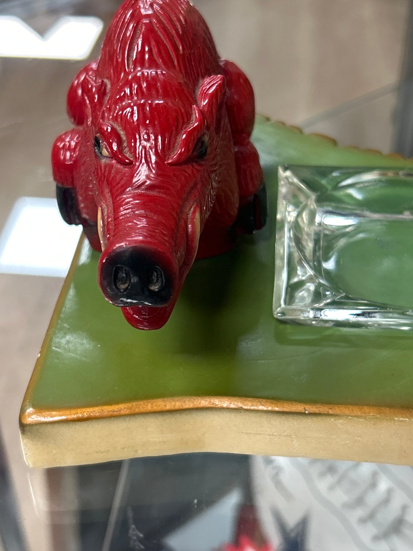 RARE Vintage Arkansas Razorback Ashtray