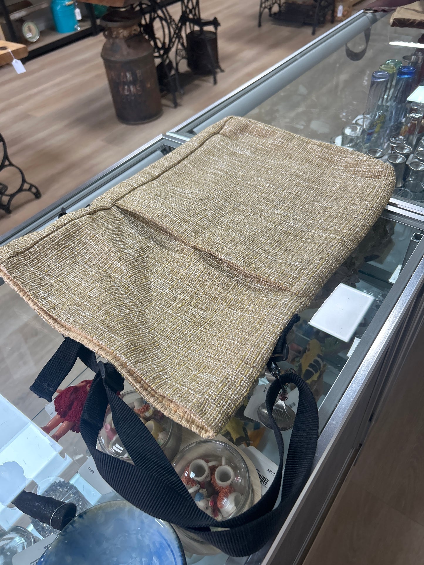 Tan Bag w/Strap (heavier material)