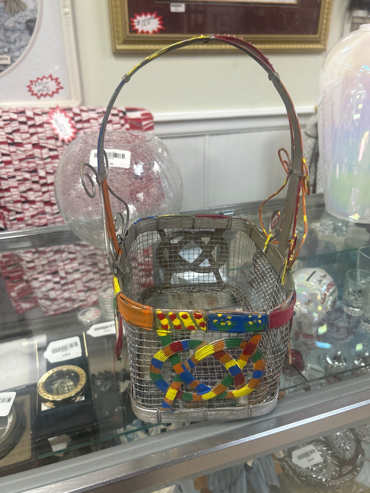 Painted Basket Metal