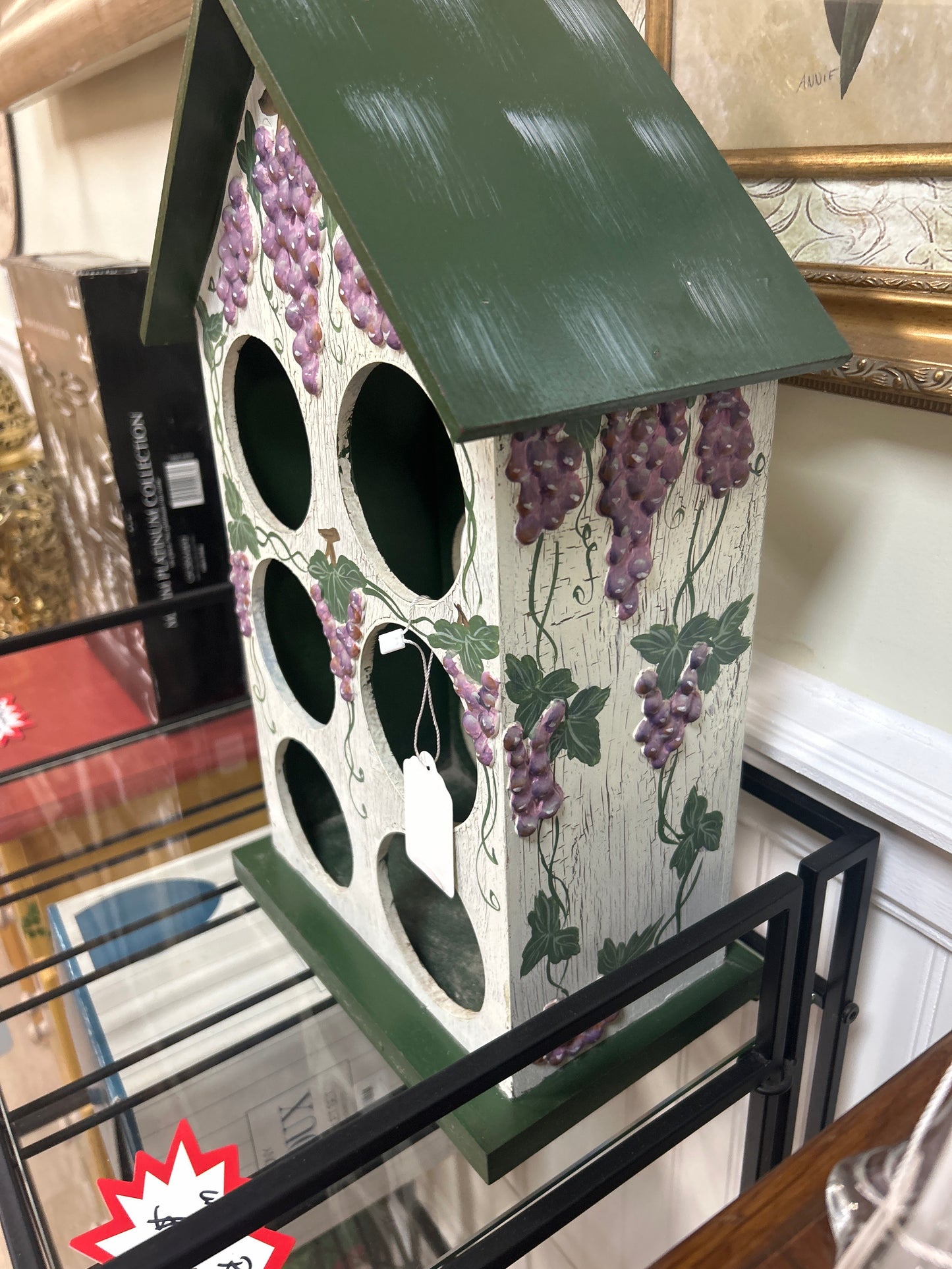 Wine Bottle Holder Grapes