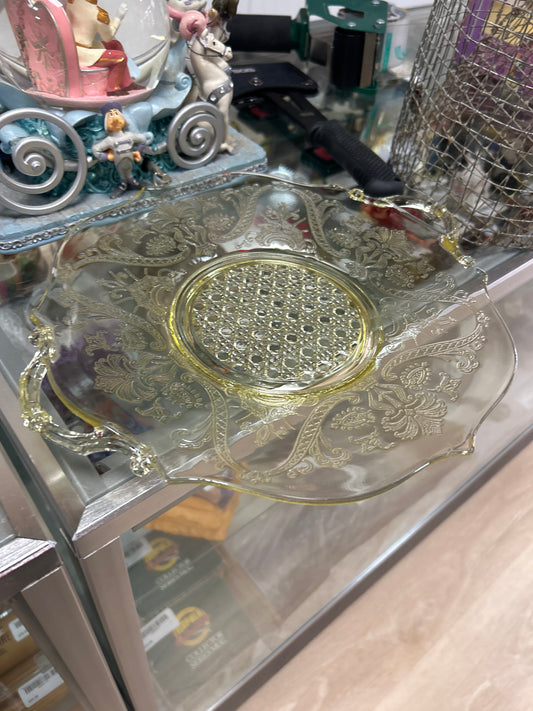 1930’s Lancaster Yellow Plate or Platter