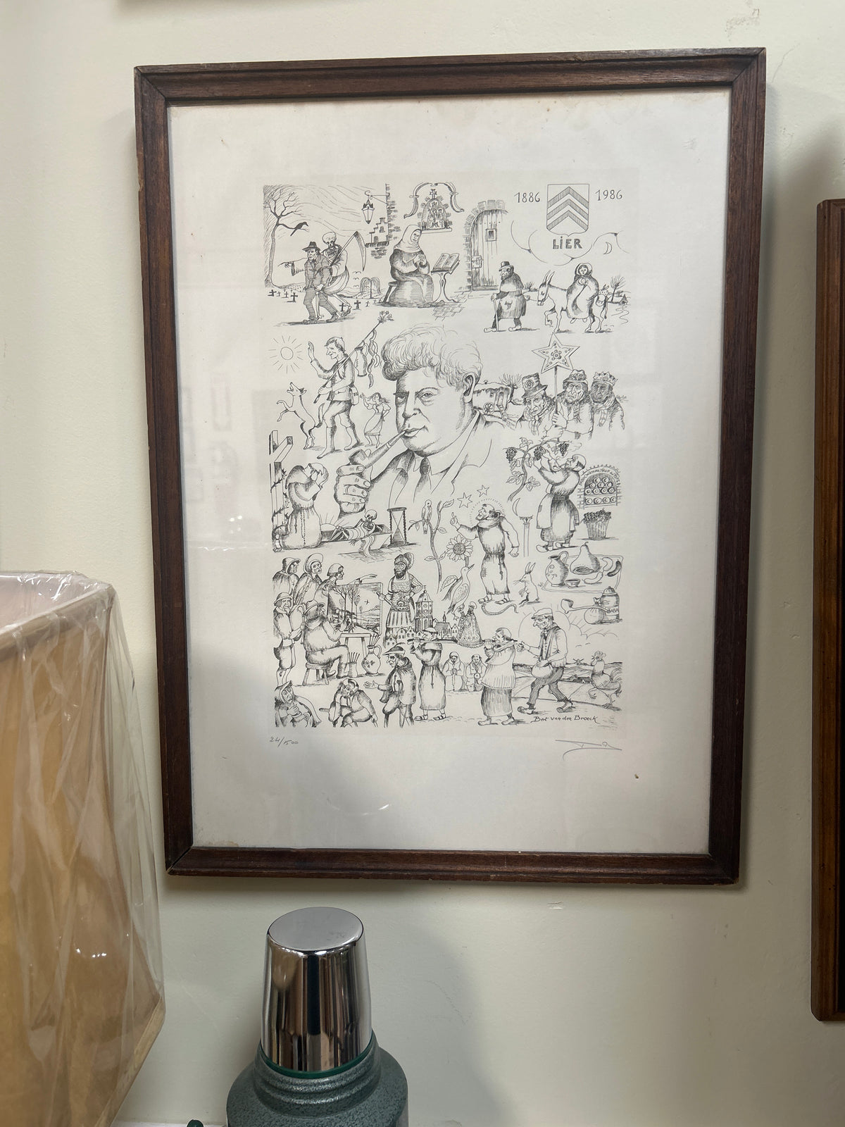 Bot van den Broeck number and signed print #24