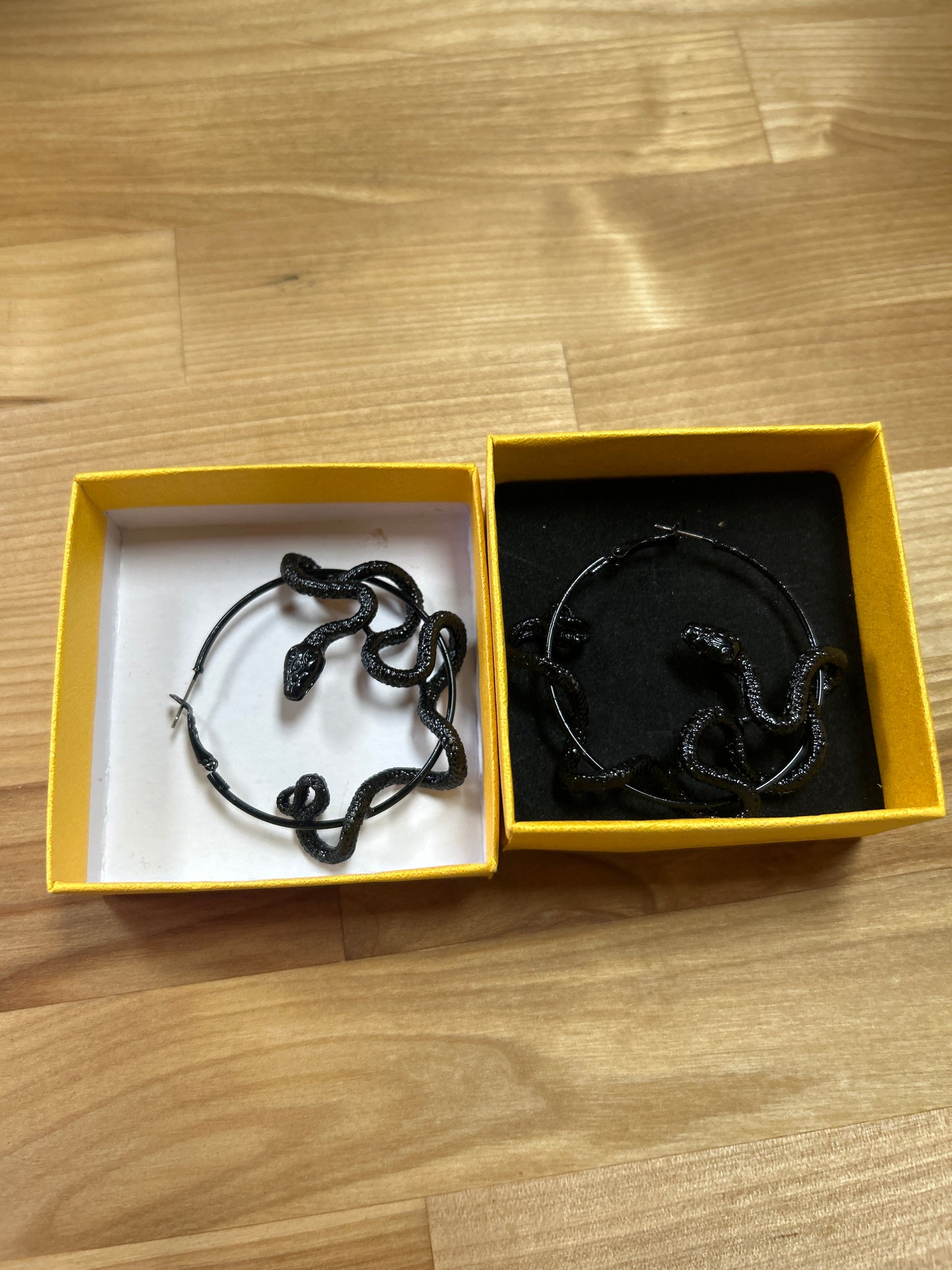 Snake Hoop Earrings