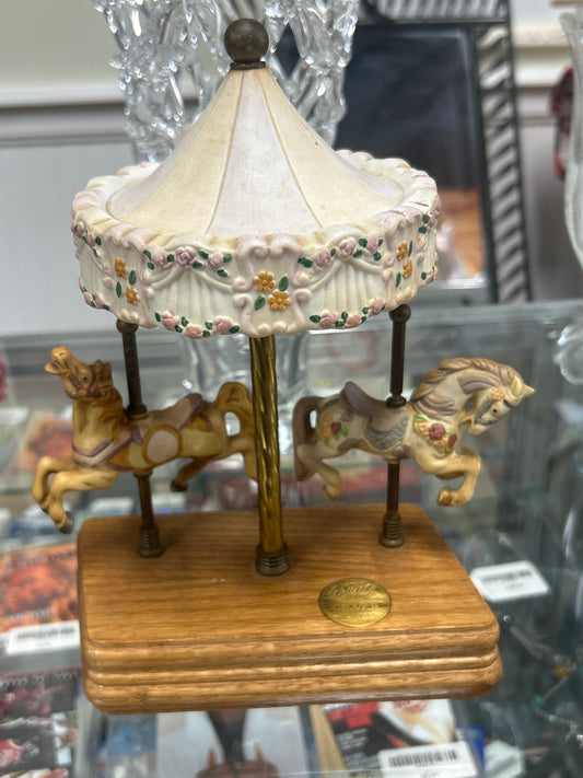 Westland Carousel 2 Horses Music Box Limited Edition