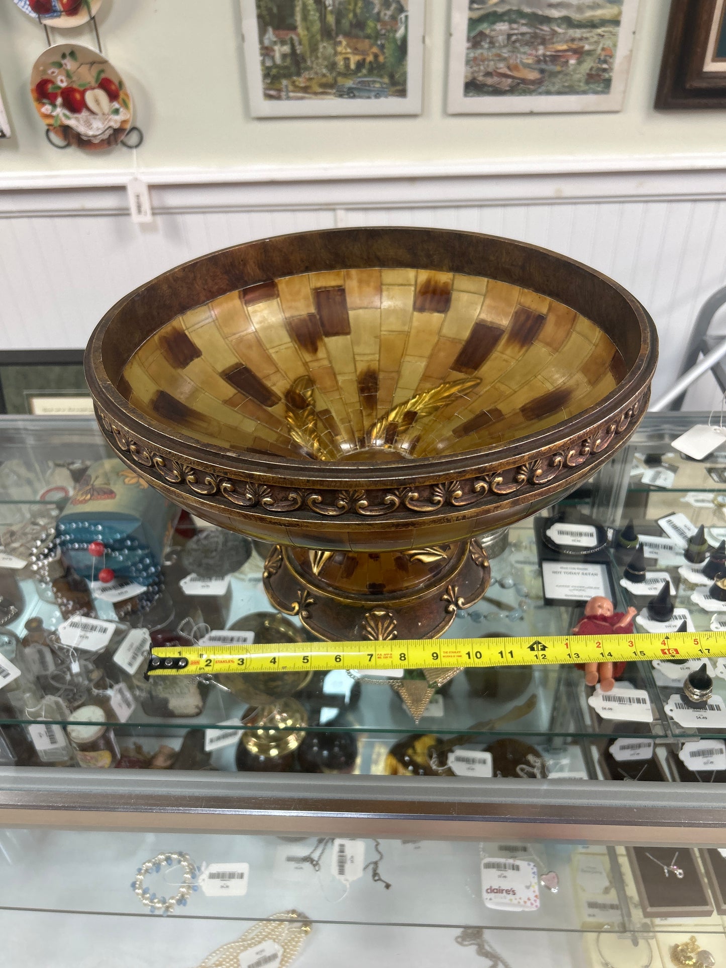 Large Vintage Centerpiece (15” appears to be resin)