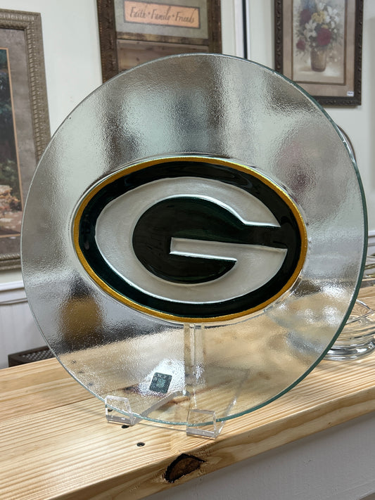 GB Dish Large 18” NFL w/ display stand