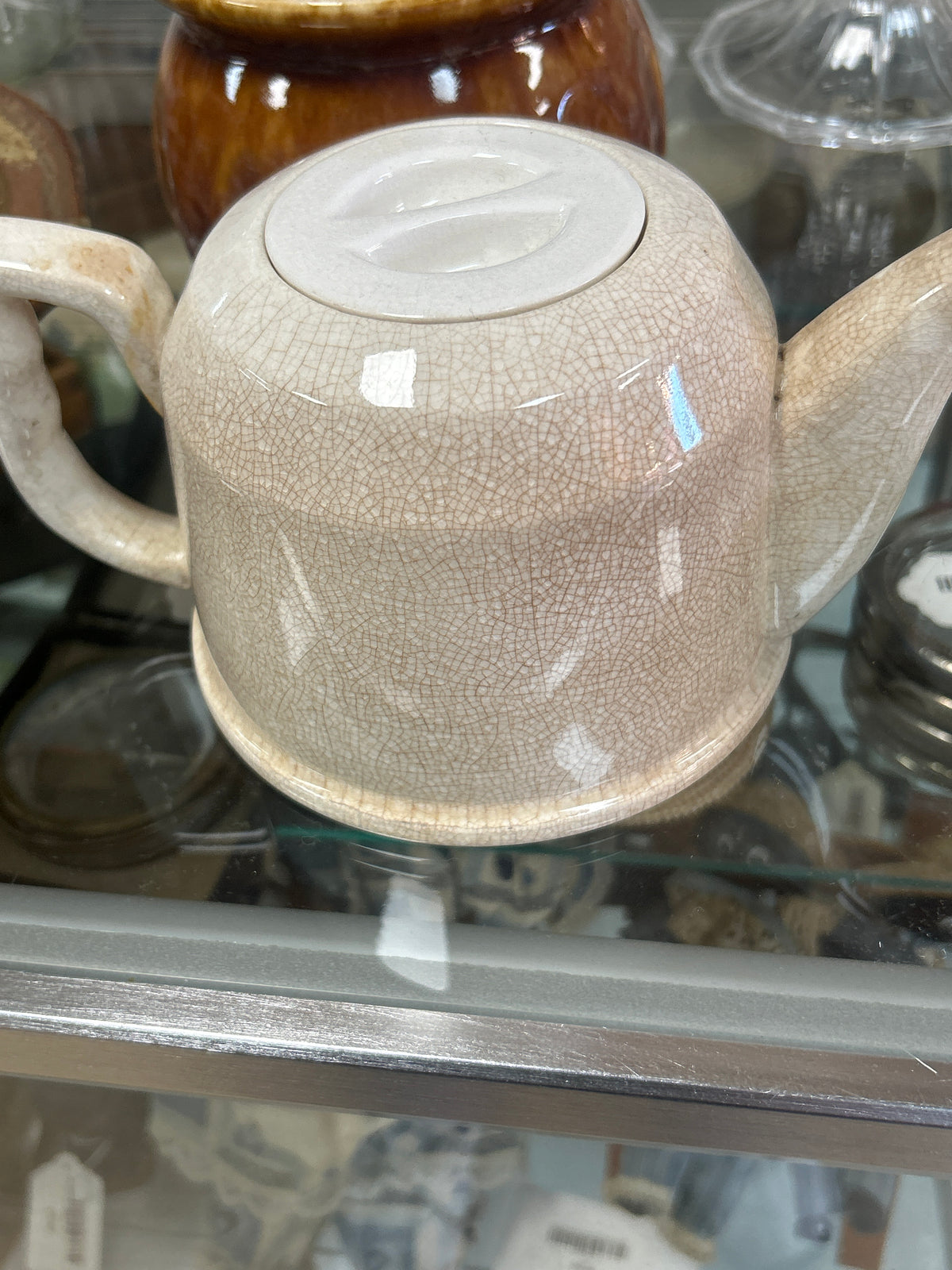 VINTAGE RANMARU POTTER'S SELECTION TEAPOT WITH COZY (nicks on spout small)