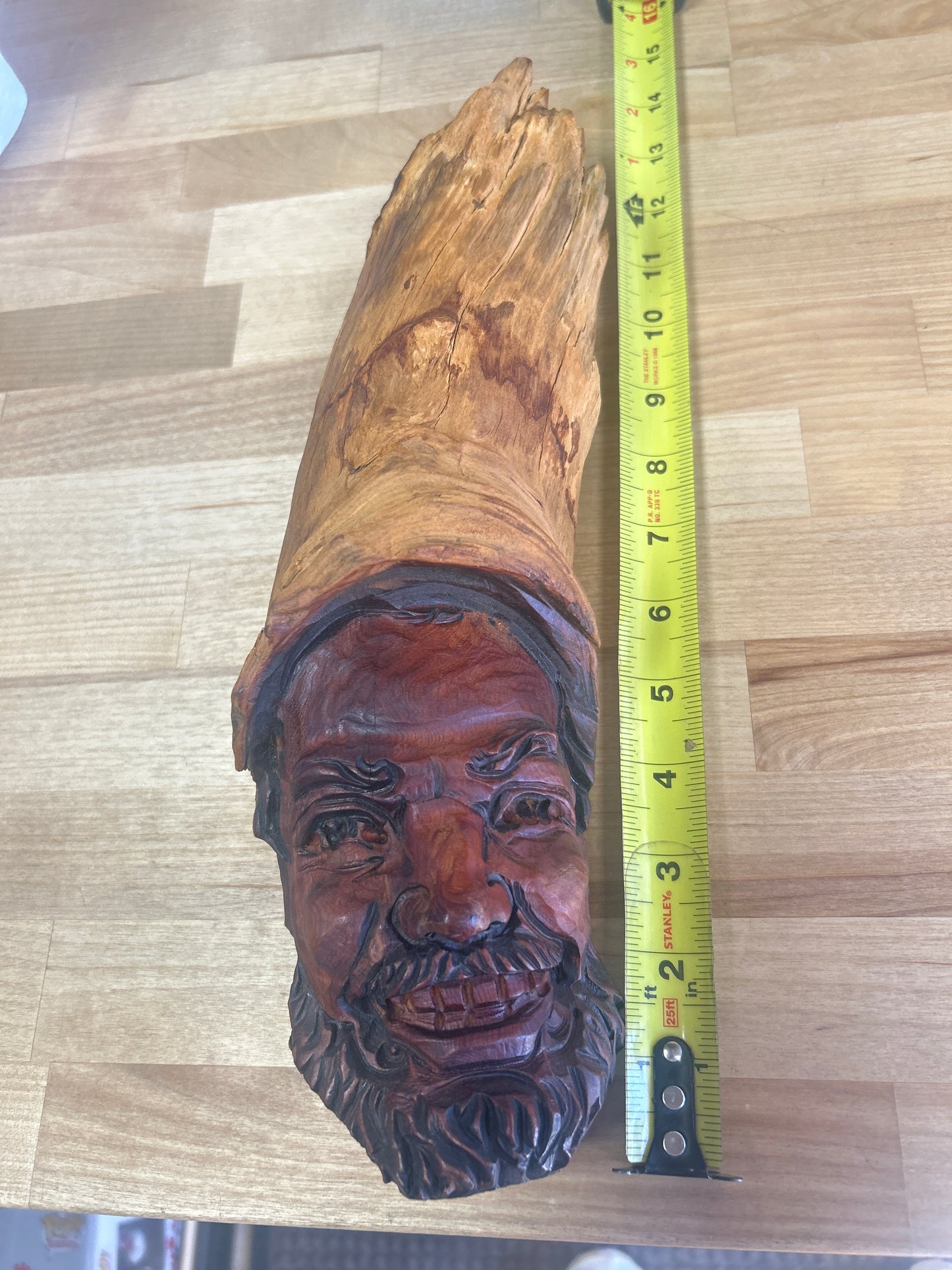 Stuart Taylor RABB American 20th c Wood Spirit Carving Face