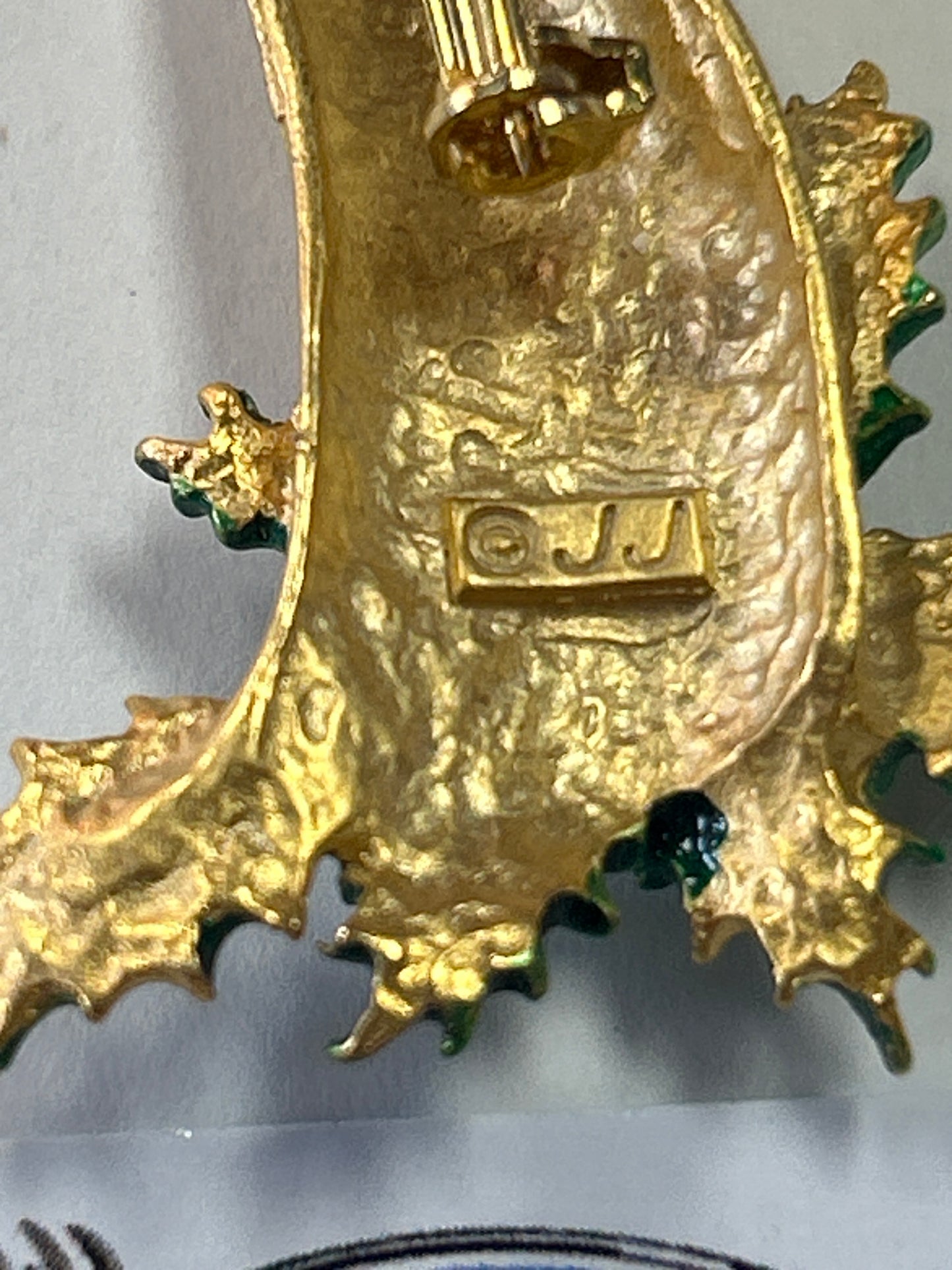 JJ Vintage Reindeer Brooch With Rhinestones (Christmas)
