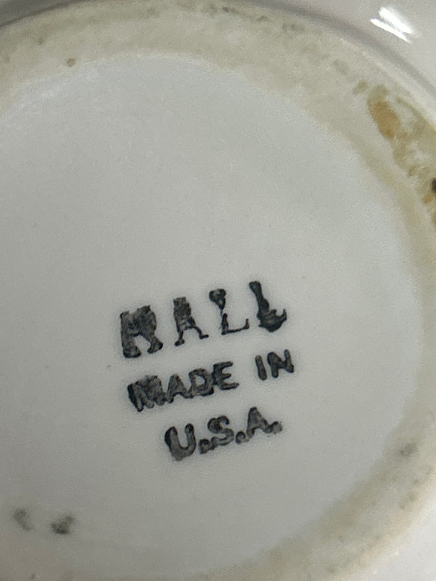 Vintage Hall USA Stoneware Individual Creamer Syrup Pitcher White 4oz