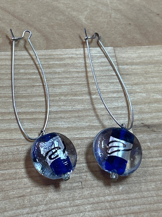 Blue glass Earrings