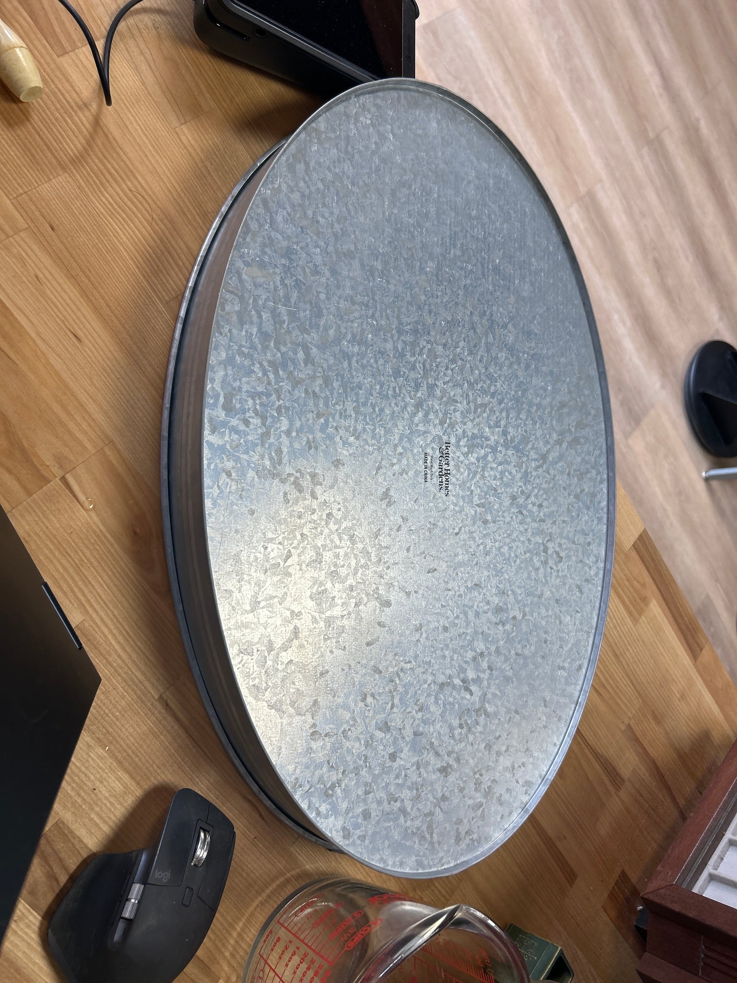 Better Homes and Gardens 22” Galvanized Serving Tray
