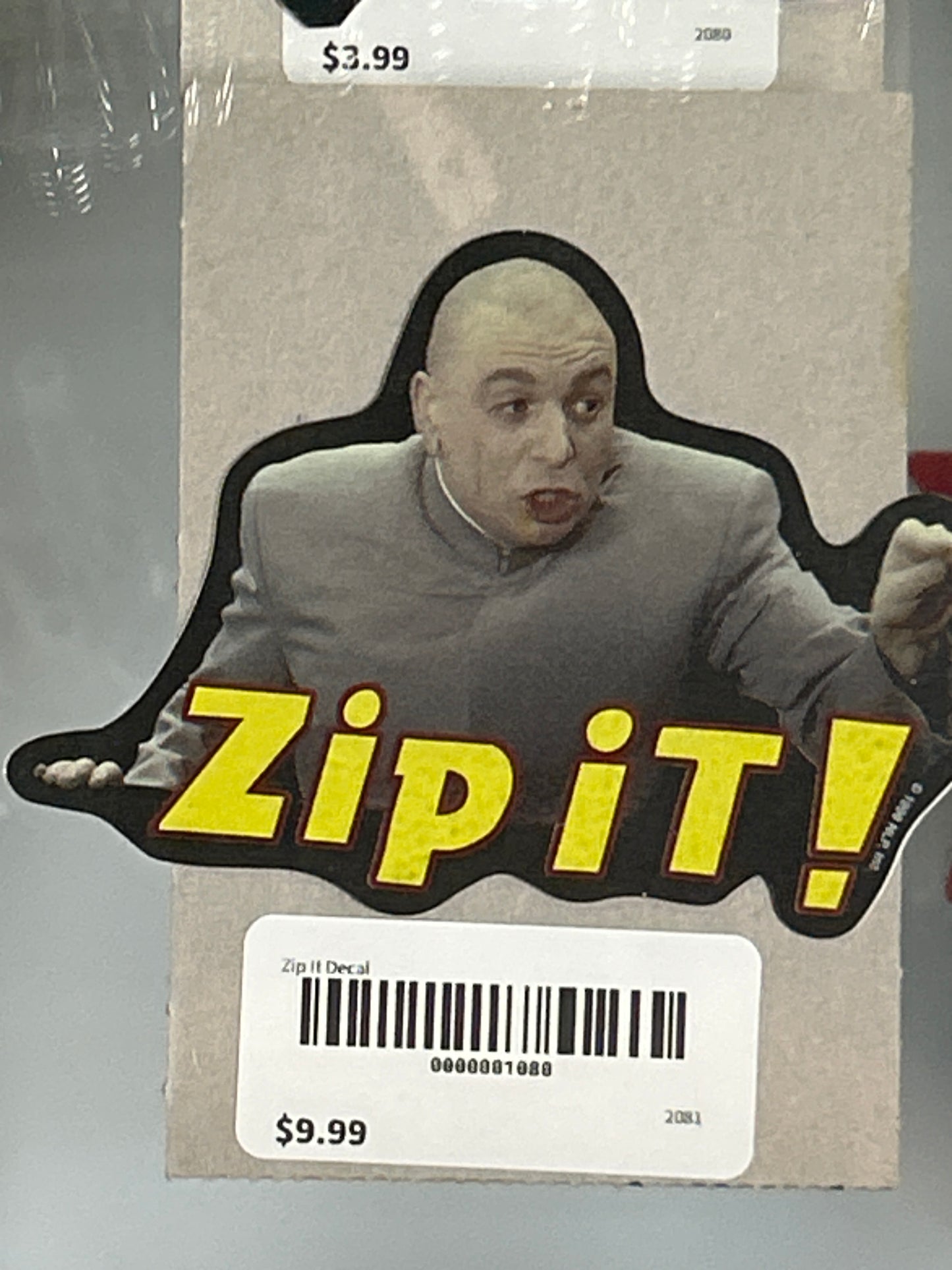Vintage Zip It Decal