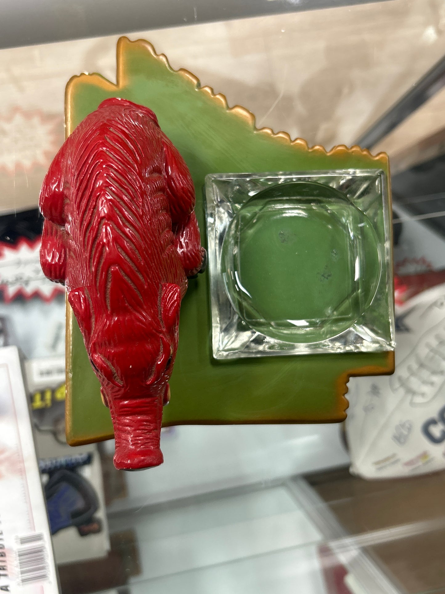 RARE Vintage Arkansas Razorback Ashtray
