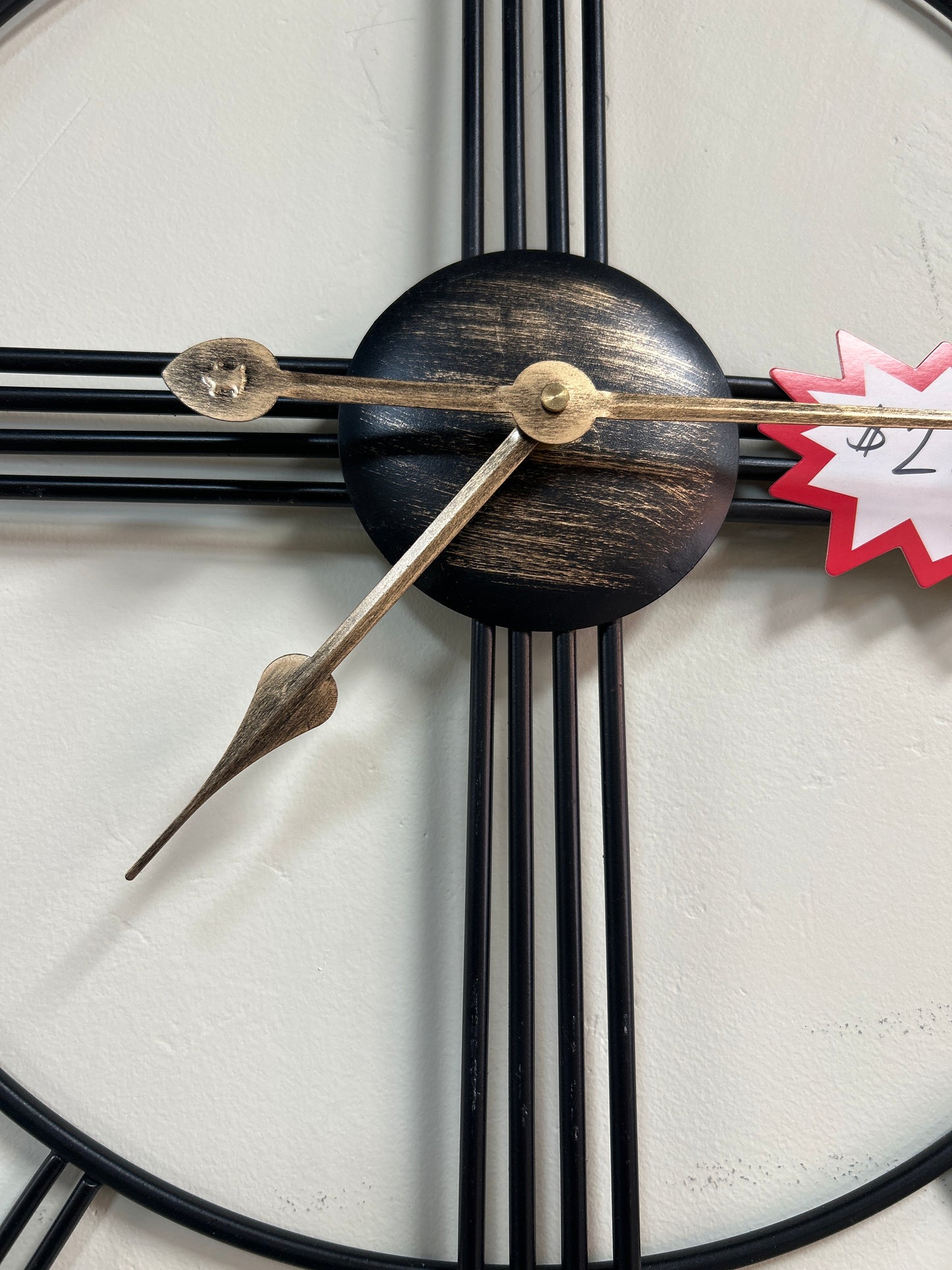 Metal wall clock 23"