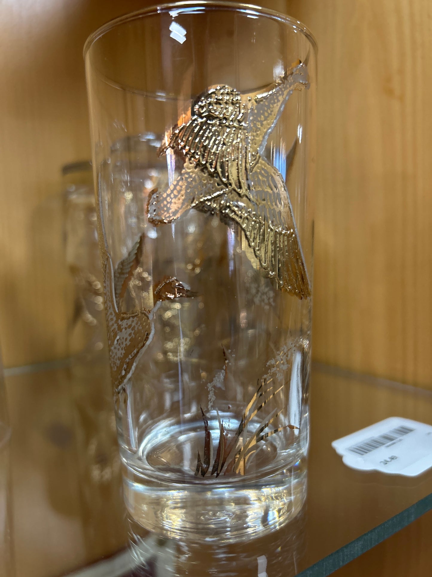 Vintage Gold Duck Glasses 5 in set