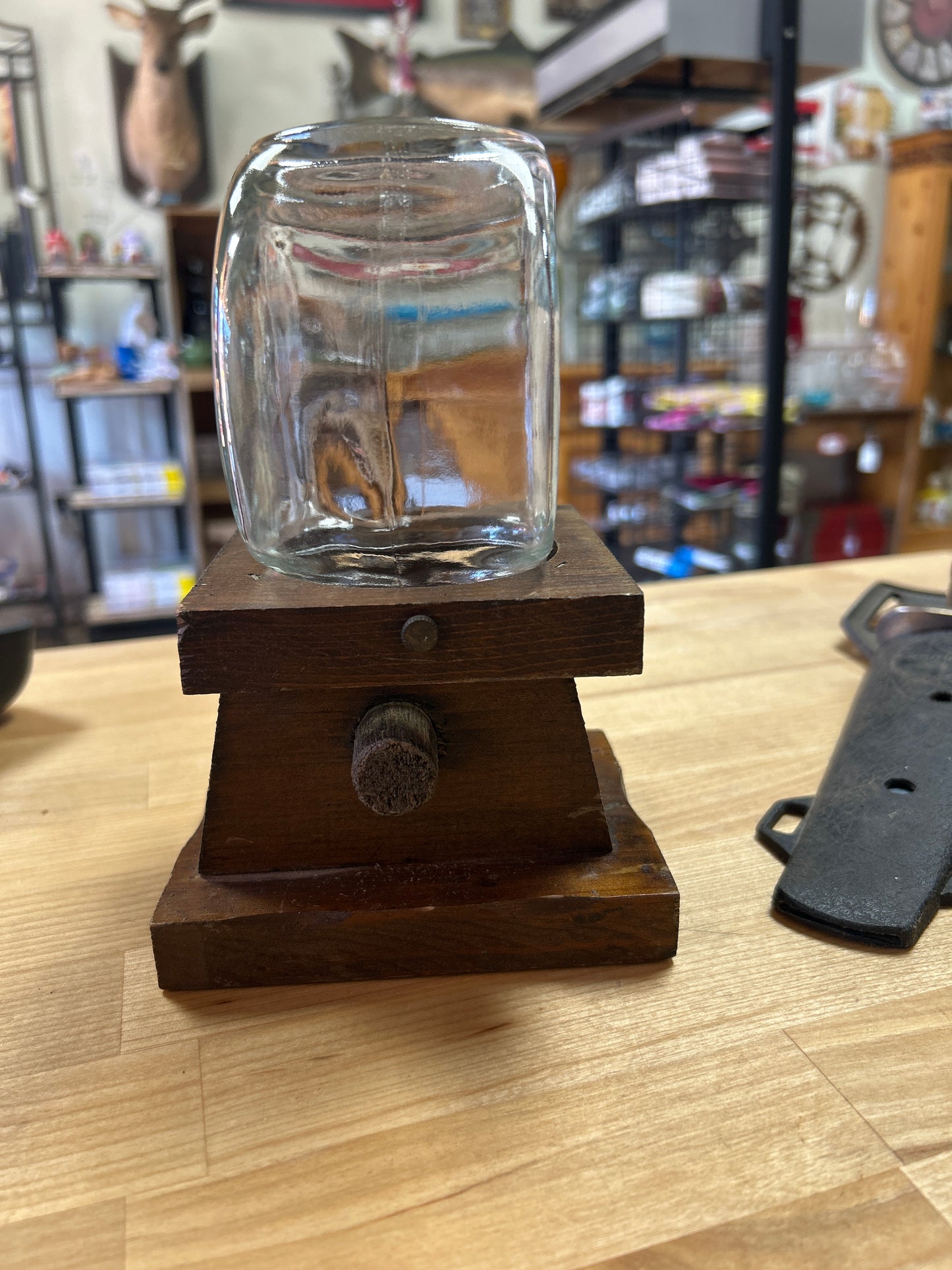 Vintage wooden Bubble Gum dispenser