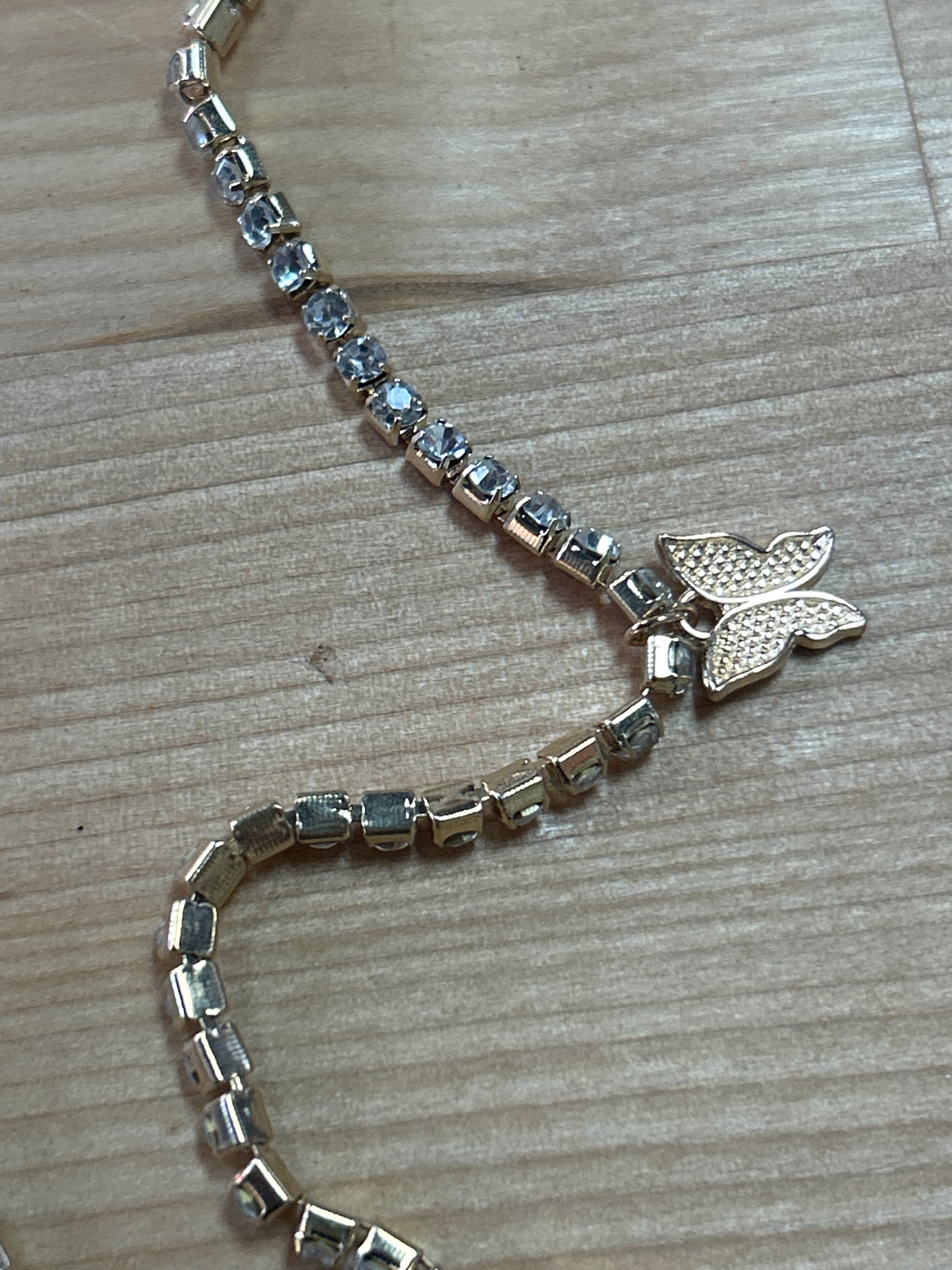 Butterfly Necklace w/ Crystals