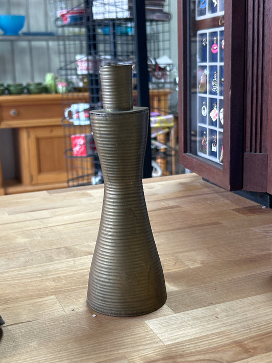 Vintage Brass Bell Candle Holder 8”