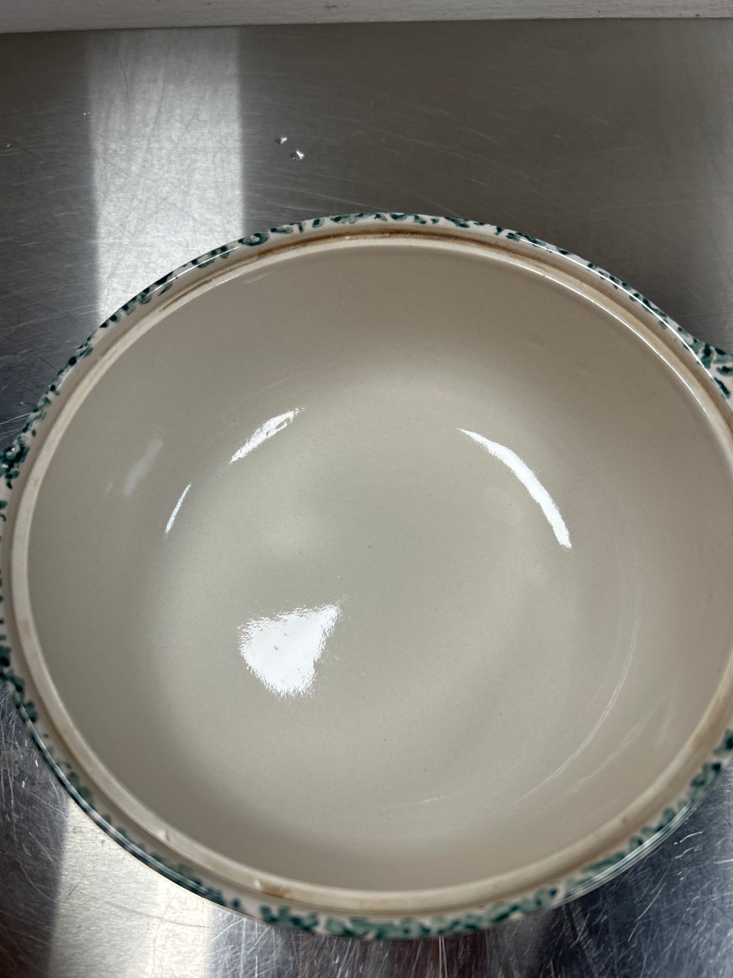 Stoneware Serving Bowl with Lid, Apple Design