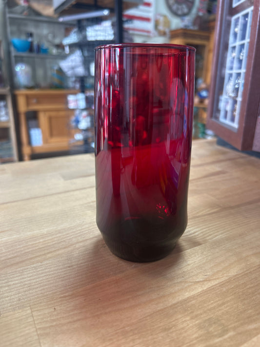 Red Drinking Glass (ea different sizes)