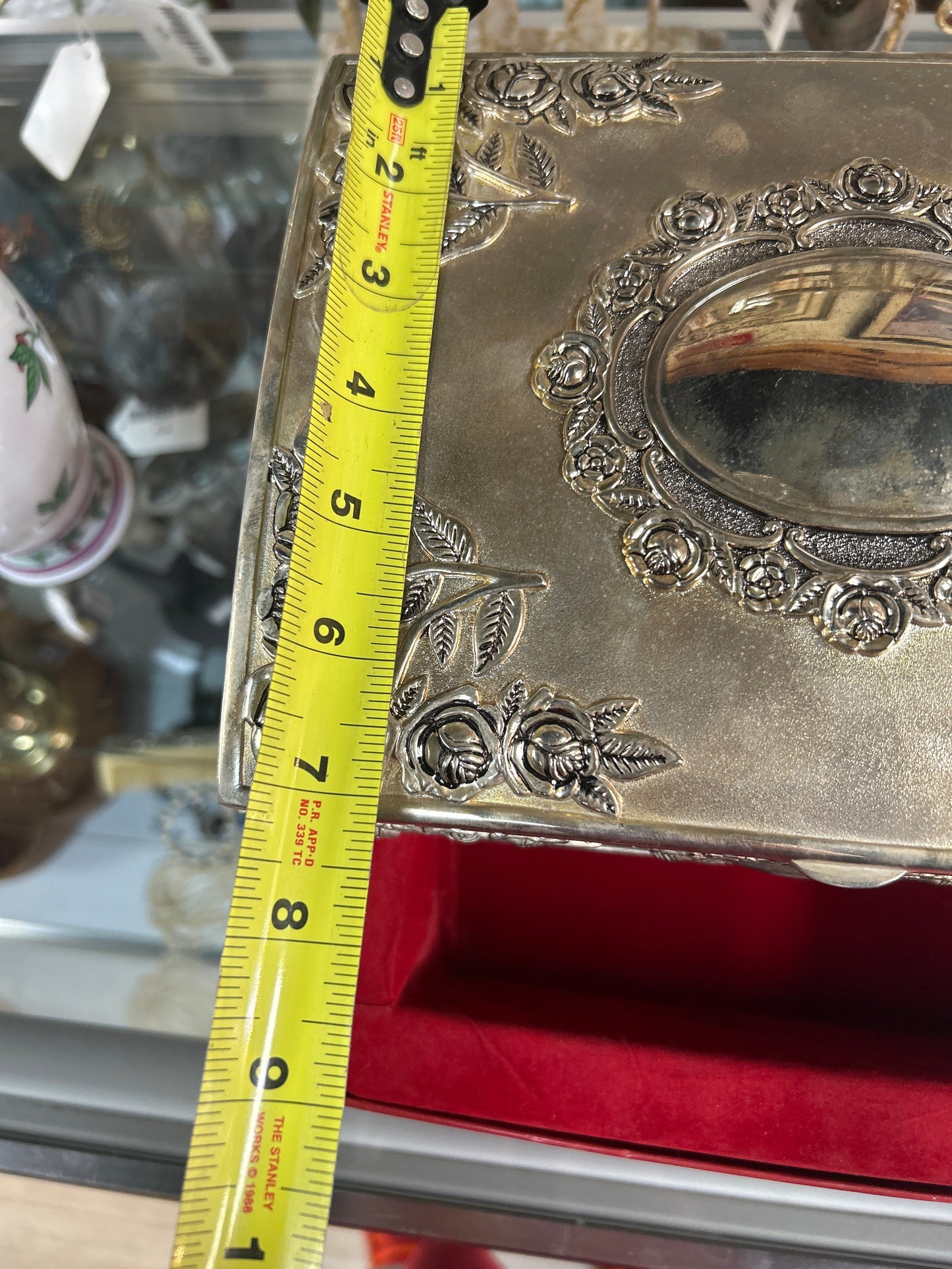 Vintage Godinger Silver Plated Velvet Lined Jewelry Trinket Box pre-owned