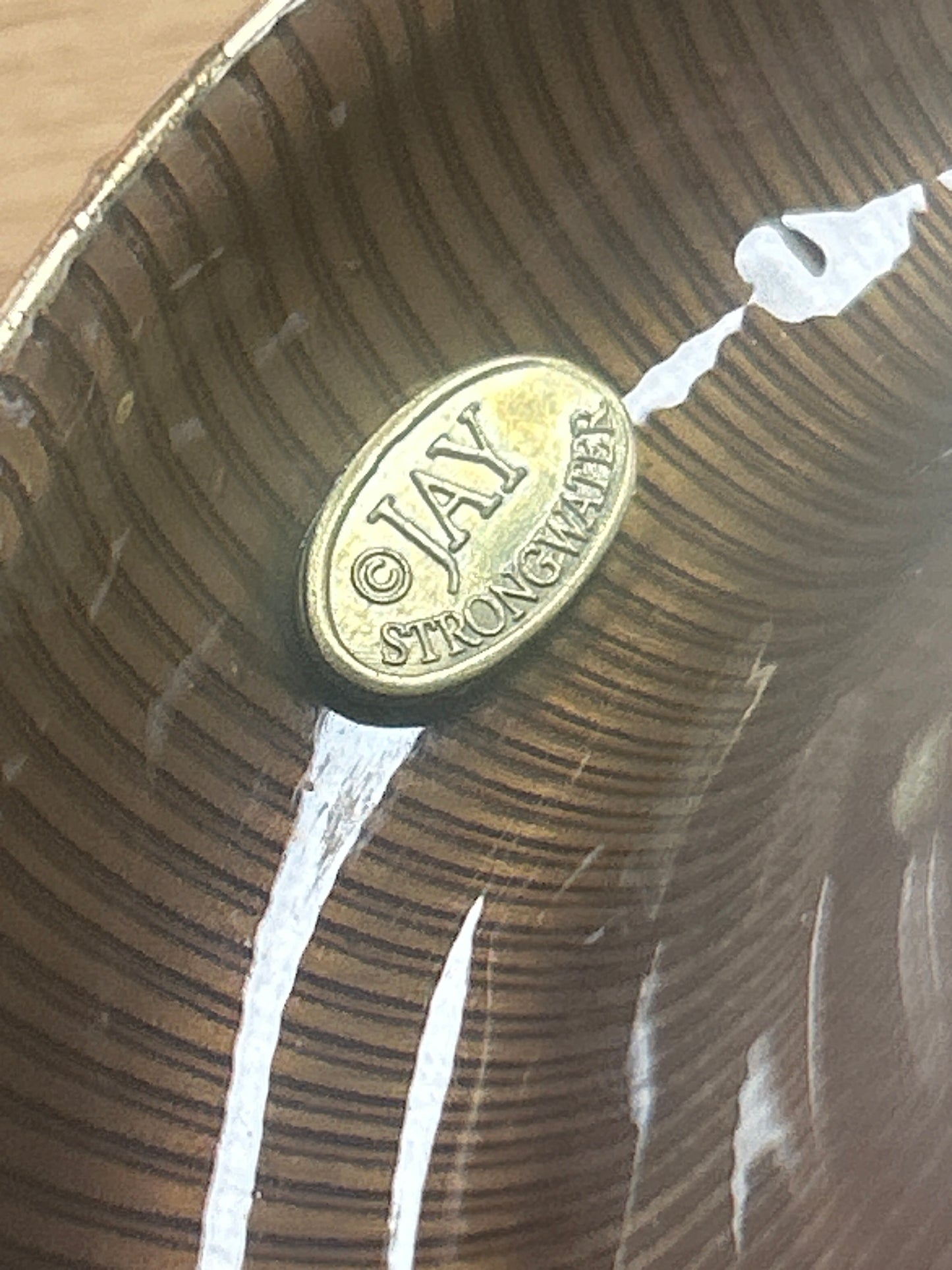VINTAGE JAY STRONGWATER DRAGONFLY CANDLE HOLDER ENAMEL- BADGED ON BOTTOM