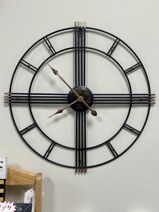 Metal wall clock 23"