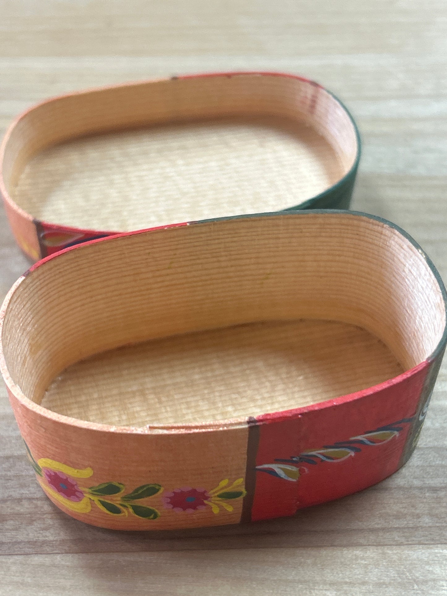 Vintage Wood Painted Tiny Box