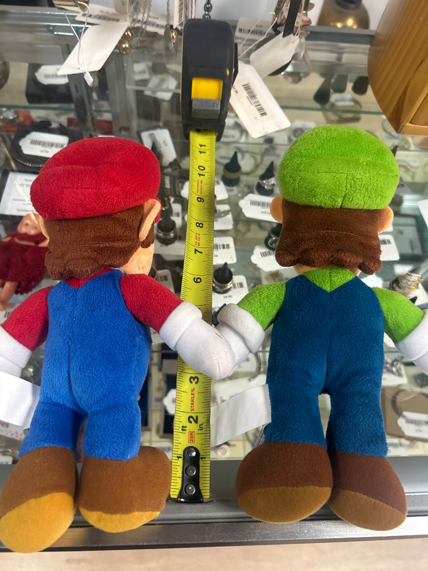 Mario and Luigi 9” Stuffed Toy (set) Preowned