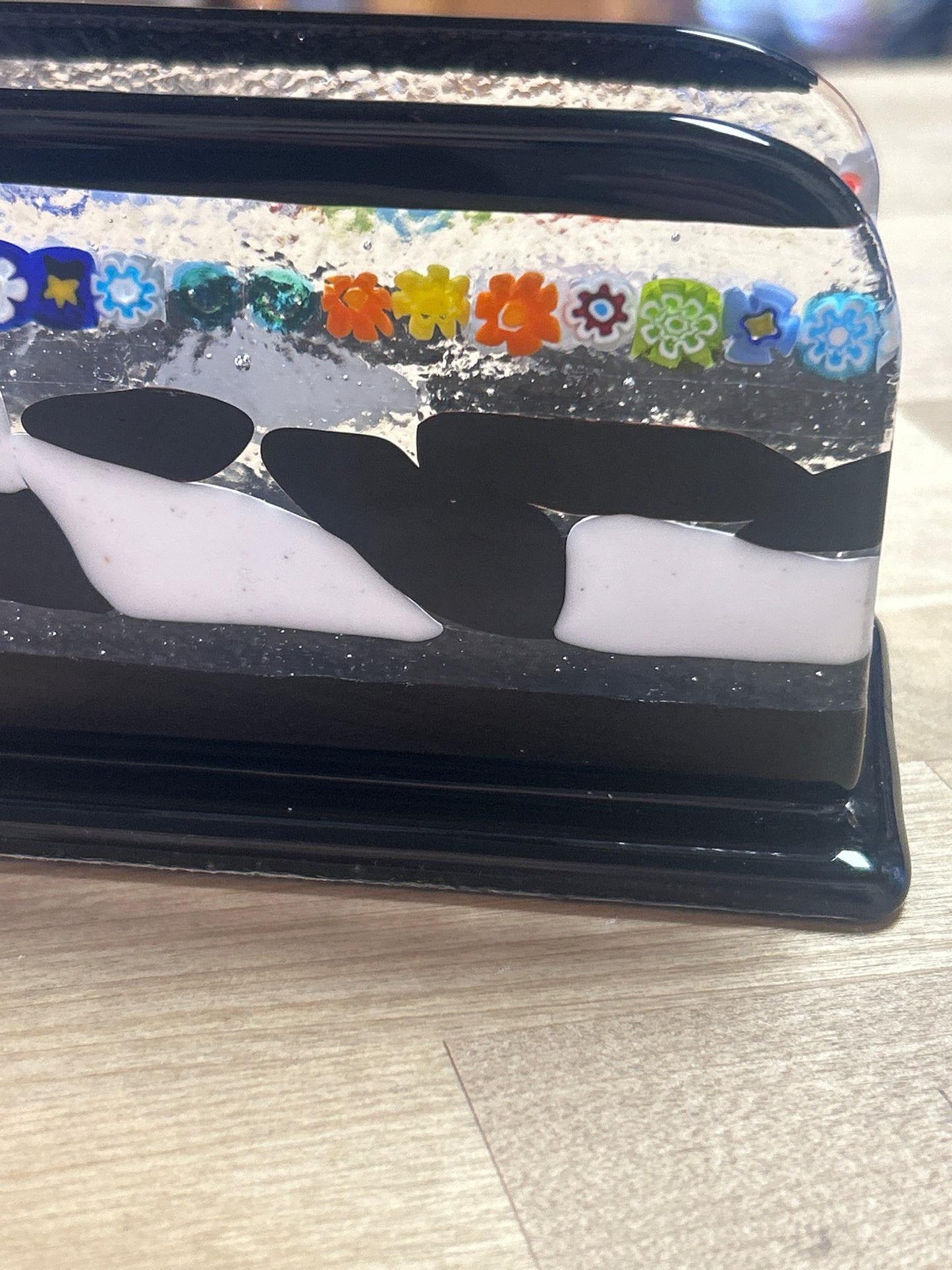 Vintage Handmade Letter holder Murano Glass Made in Italy