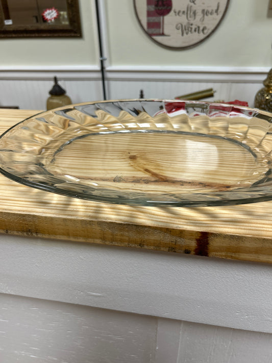 Glass Serving Plater 17"