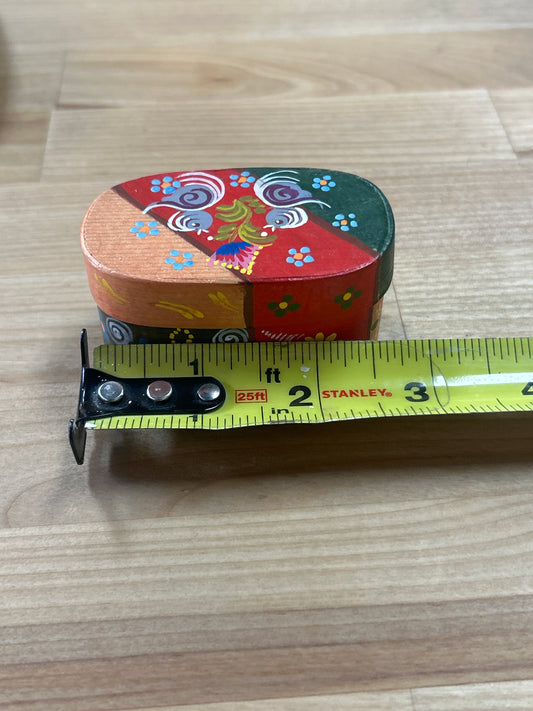 Vintage Wood Painted Tiny Box