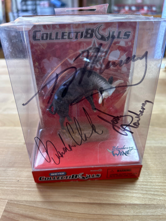 Breyer Collectibull with autographs PBR Blueberry Wine