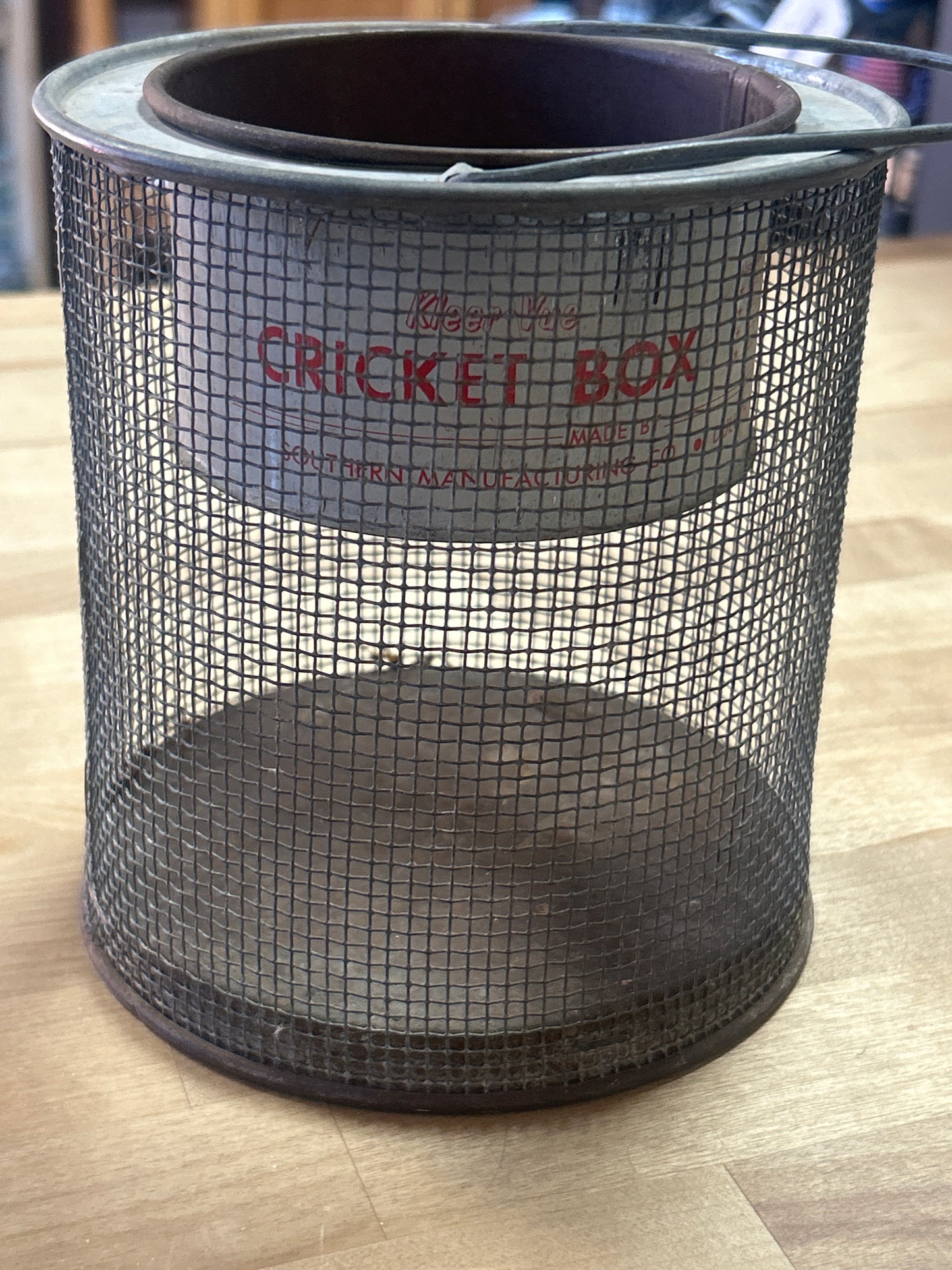 Vintage Kleer-Vue Cricket Bait Box Made in The USA Fishing