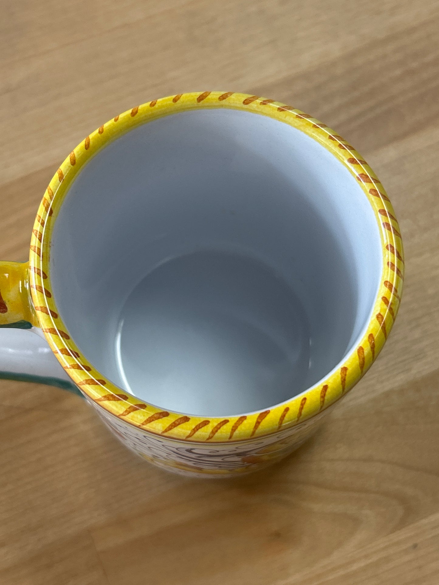 Deruta Pottery- Coffee Mug Raffaellesco Made/painted by hand in Italy •PRISTINE CONDITION
