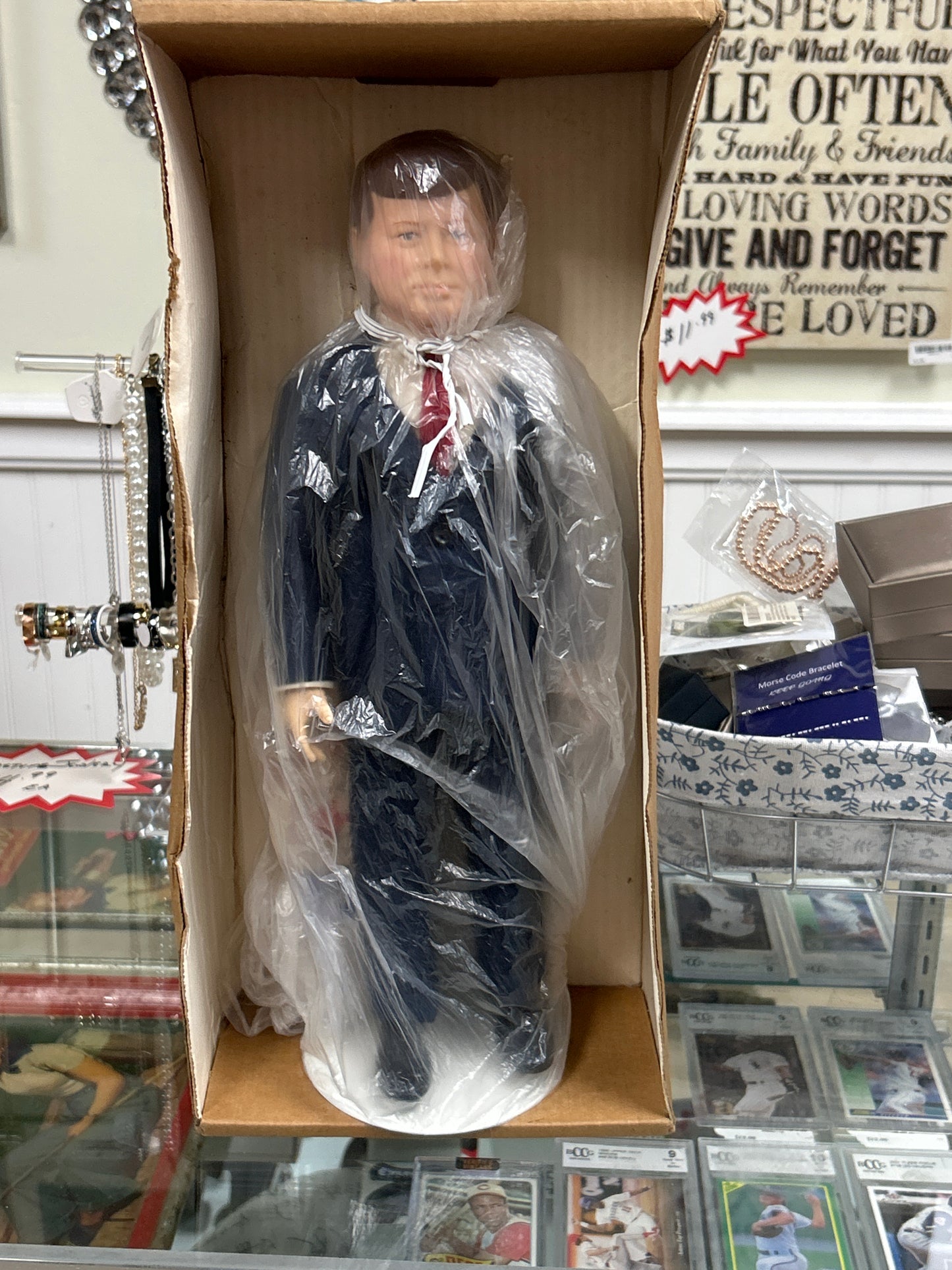 JFK Doll w/ Stand (Effanbee 1986)