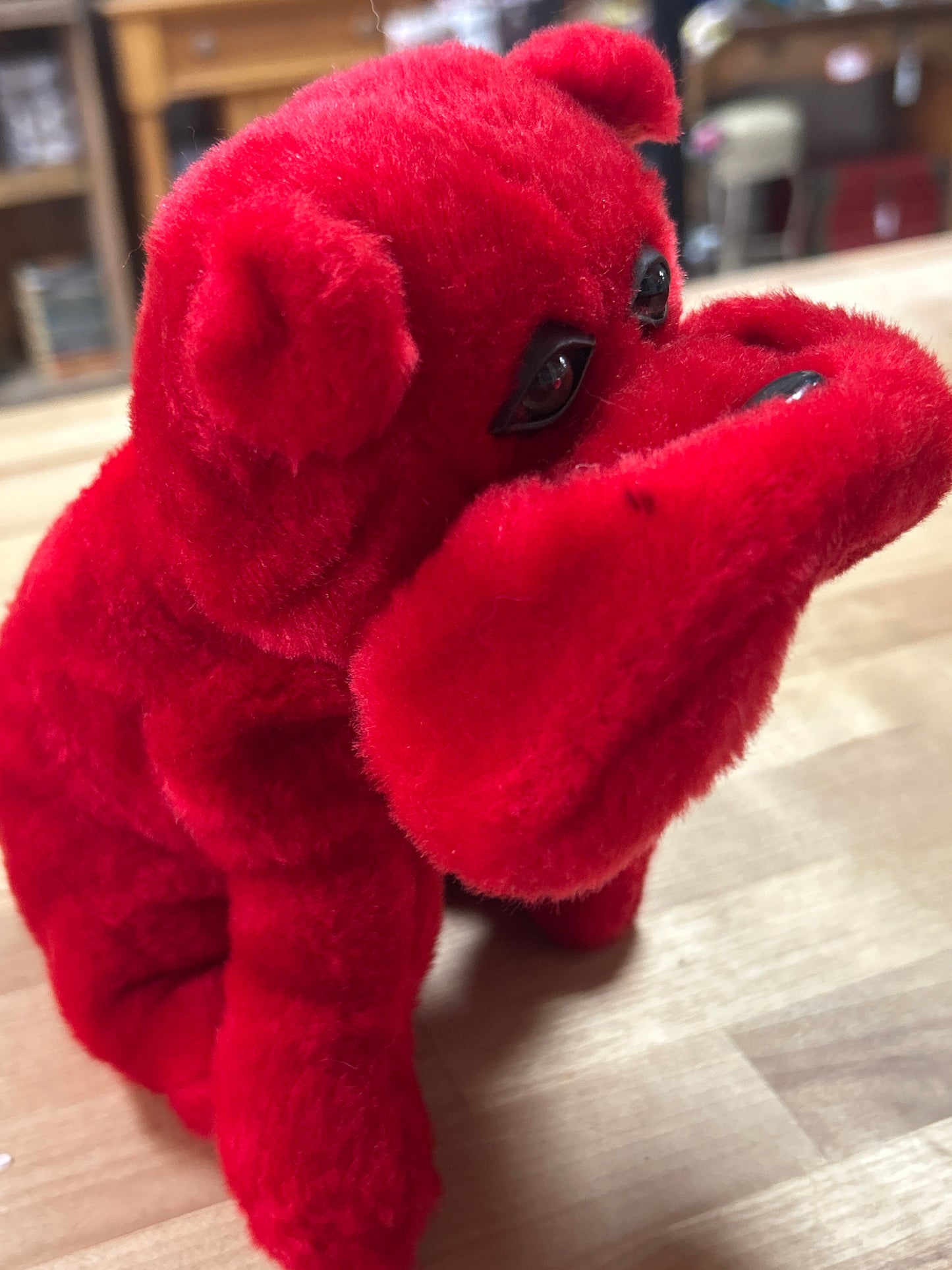 Rhode Island Novelty Red PlushStuffed Animal Bulldog Dog Valentine's Day RARE