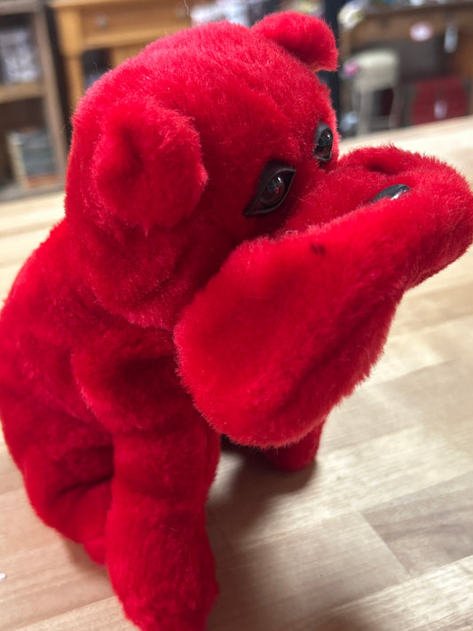 Rhode Island Novelty Red PlushStuffed Animal Bulldog Dog Valentine's Day RARE