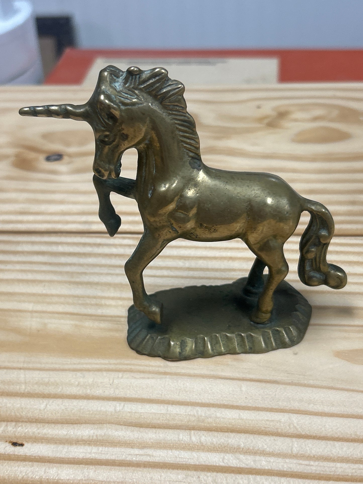 Brass Unicorn Figurine Statue