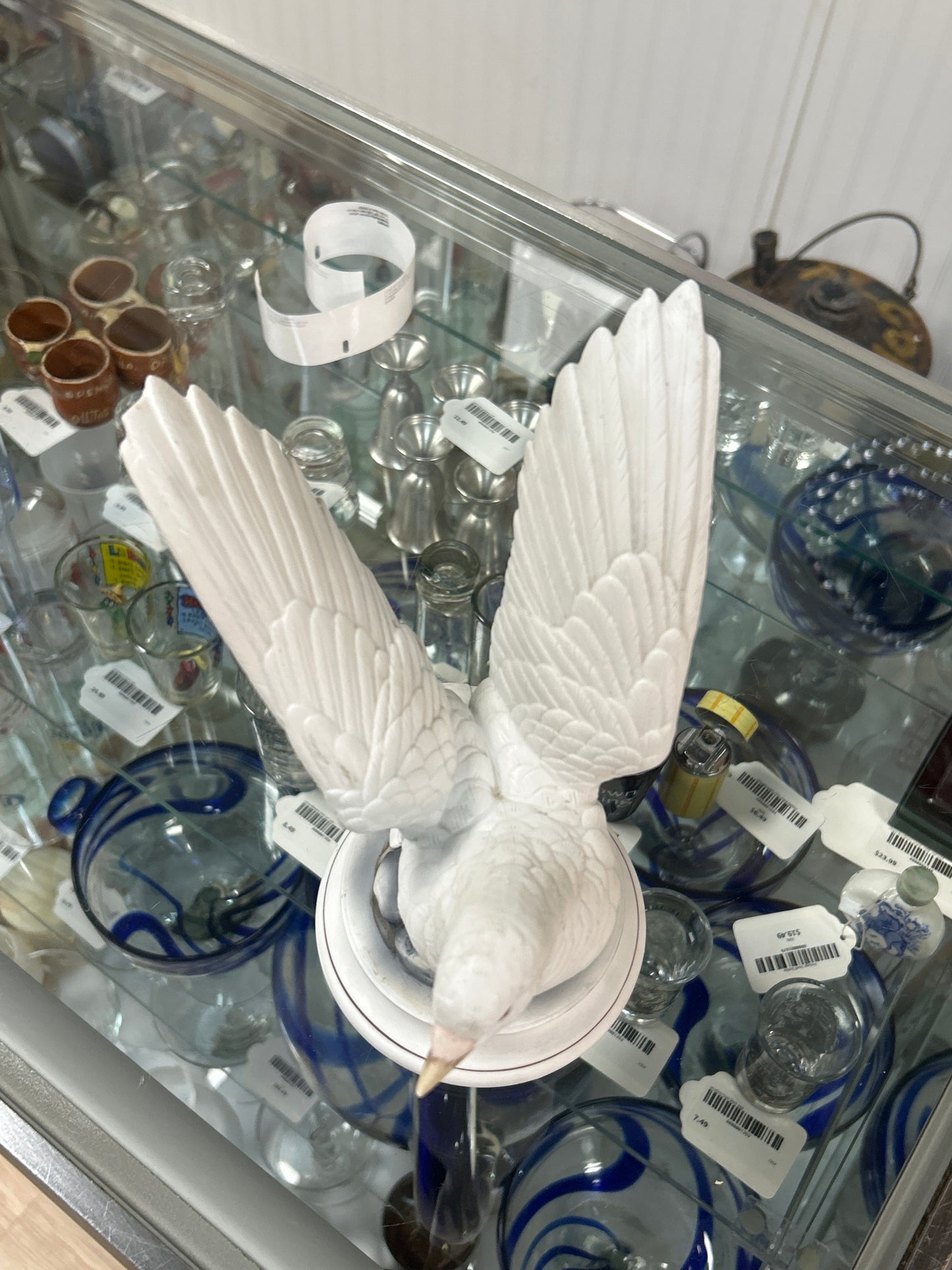 Vintage 1970’s Andrea White Dove by Sadek (chip feather, hard to notice)