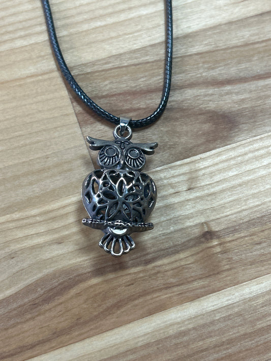 Owl Necklace (opens)