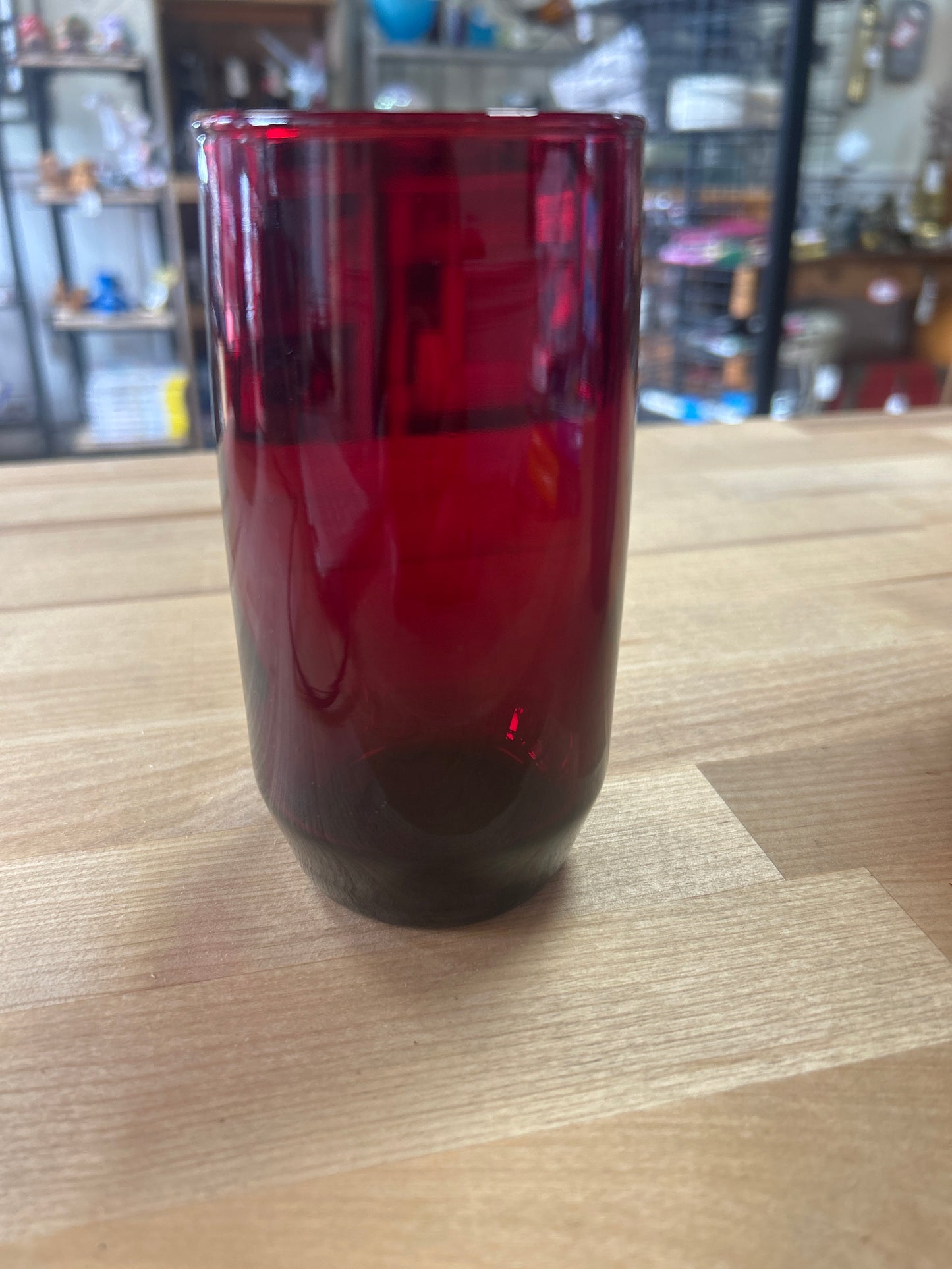Red Drinking Glass (ea different sizes)