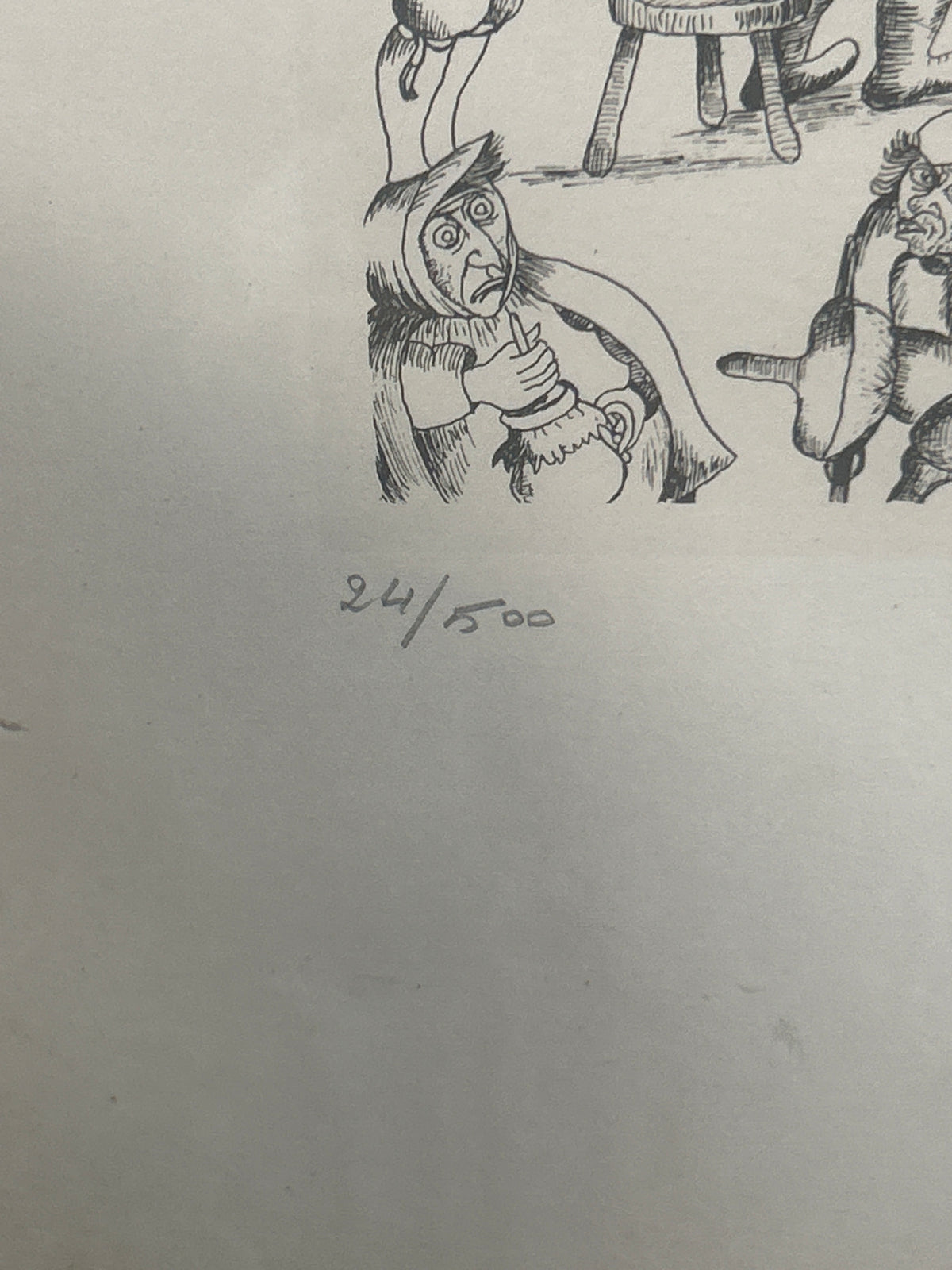 Charles Bragg Print “Lier” #24 Signed
