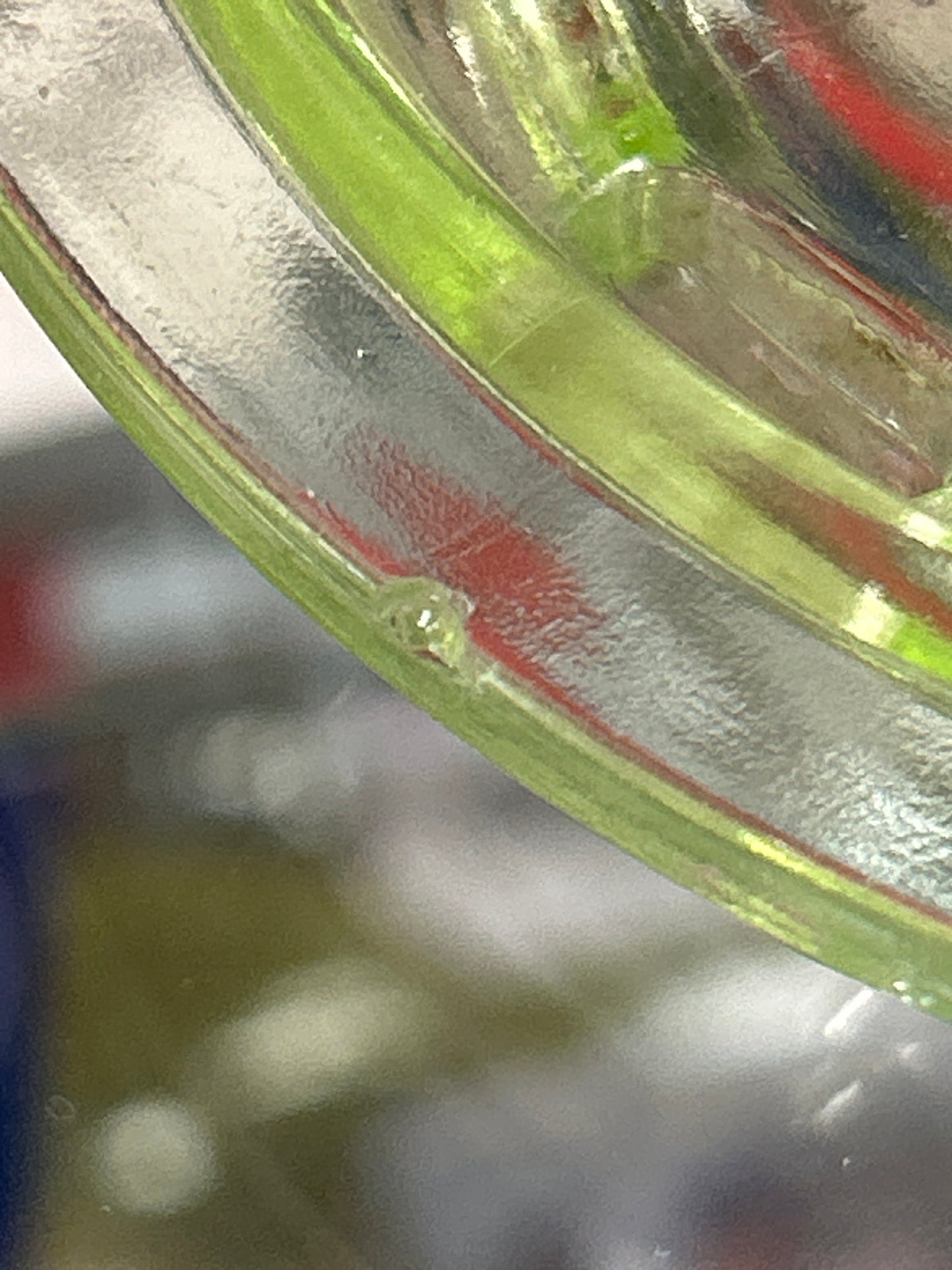 Uranium Glass Juice Reamer, Depression Glass, Uranium Glass Juice Reamer, 5.75” Wide withhandle, 2.5” Tall (couple tiny chips)