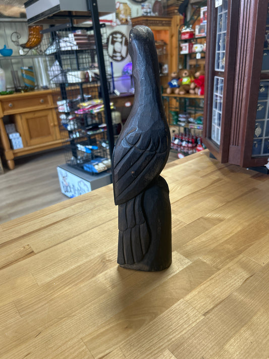 Wood Carved Parrot 14”