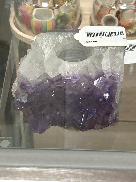 Amethyst Candle Holder