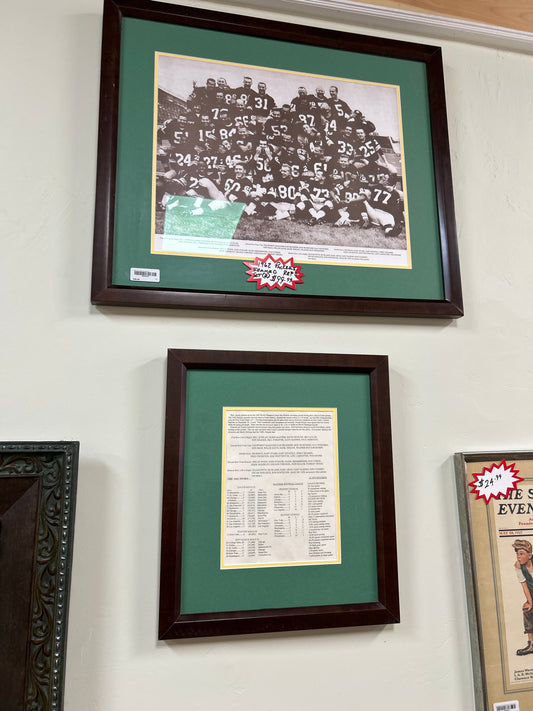 1962 Packers Photo in Frame (set)(REPRODUCTION)
