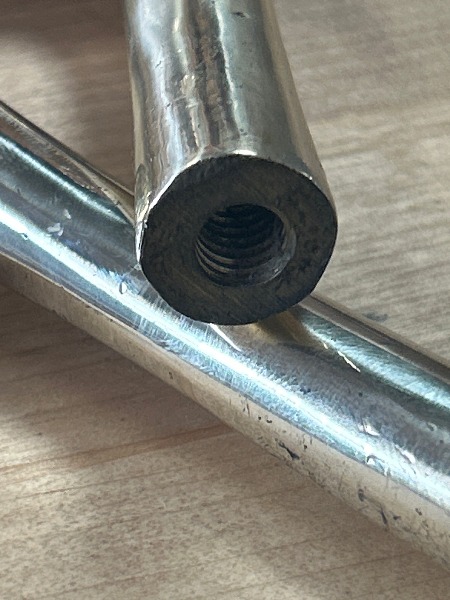 Brass Duck/Goose handles (set)(threaded end not sure of size)
